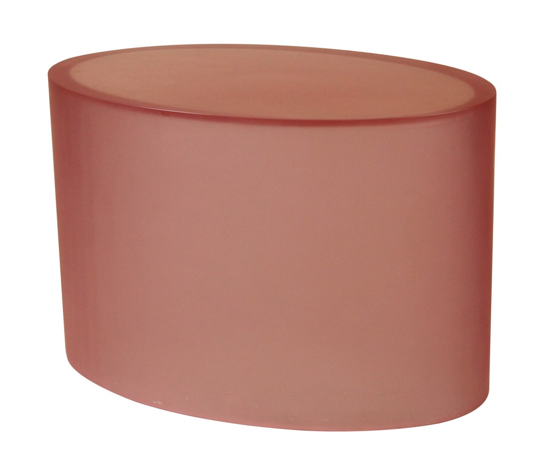 Studio Sabine Marcelis Pink Oval Side Table (1 of 4)