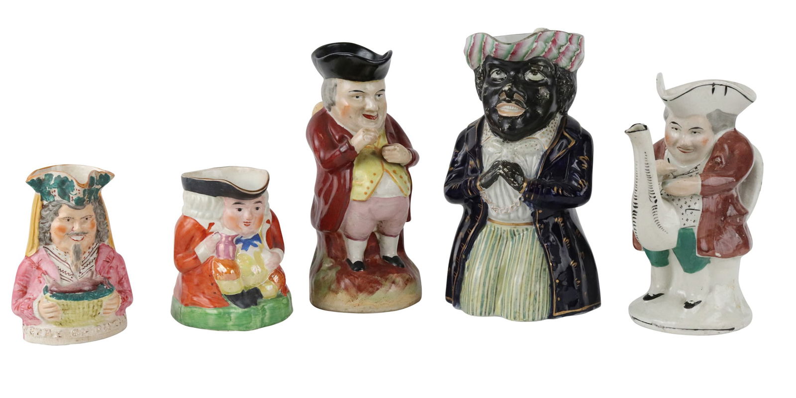 Five Porcelain Toby Jugs (1 of 14)