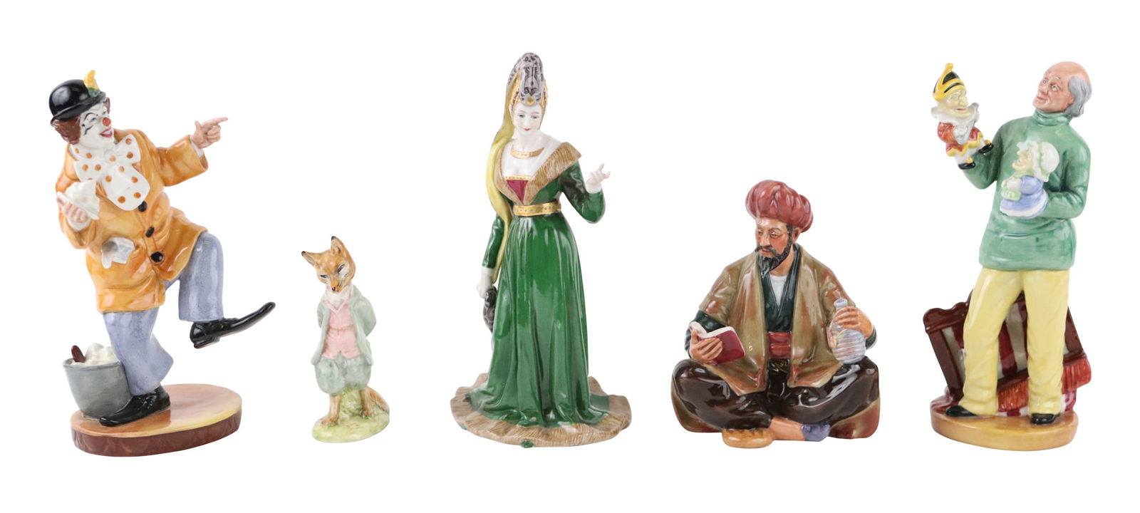 Five Porcelain Figural Groups (1 of 13)