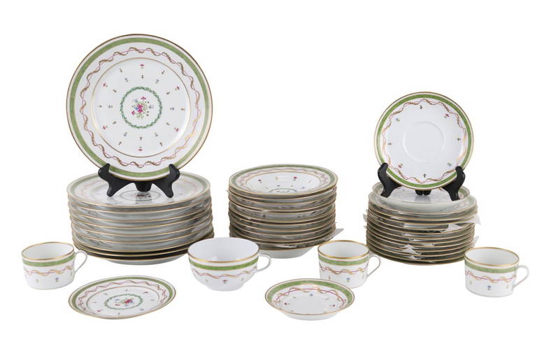 Haviland Limoges Vieux Paris Vert Dinner Service