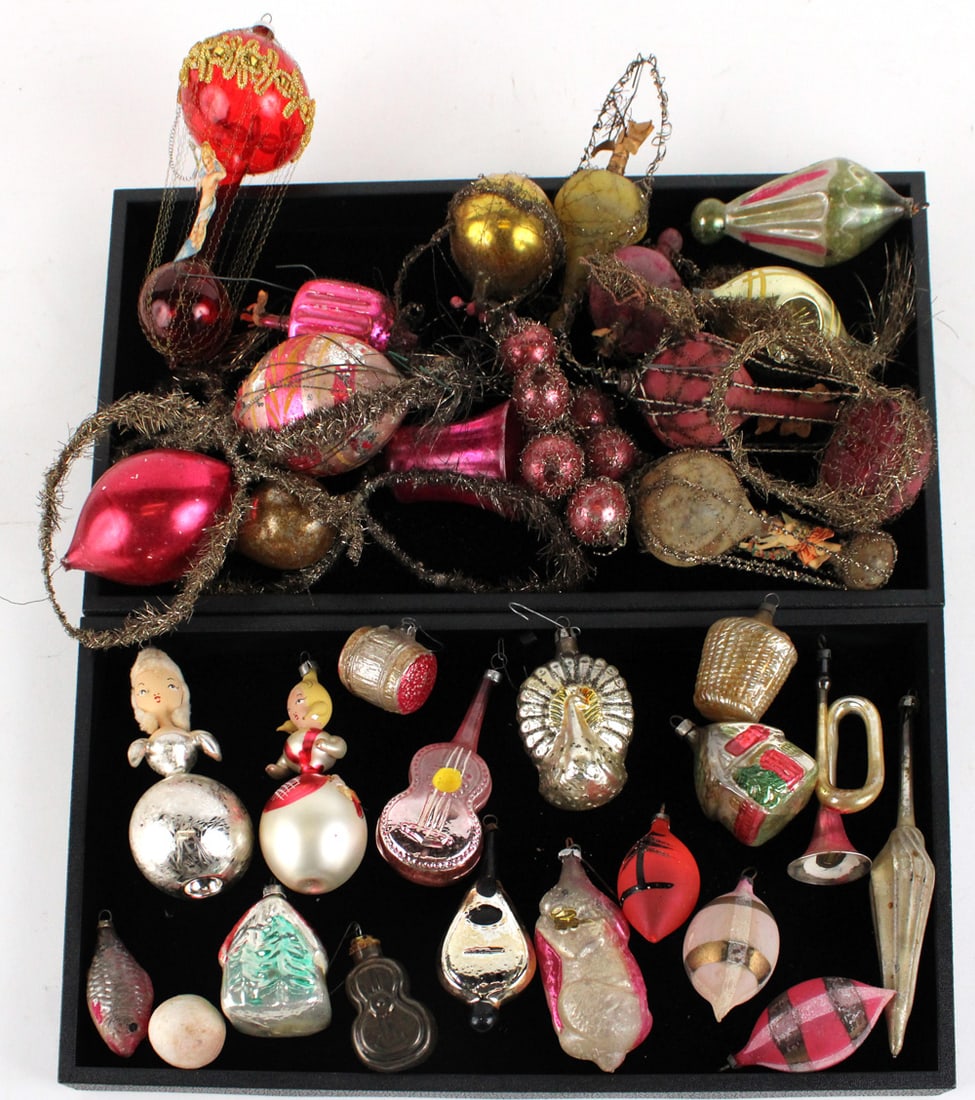 Assorted Vintage Figural Christmas Ornaments (1 of 10)