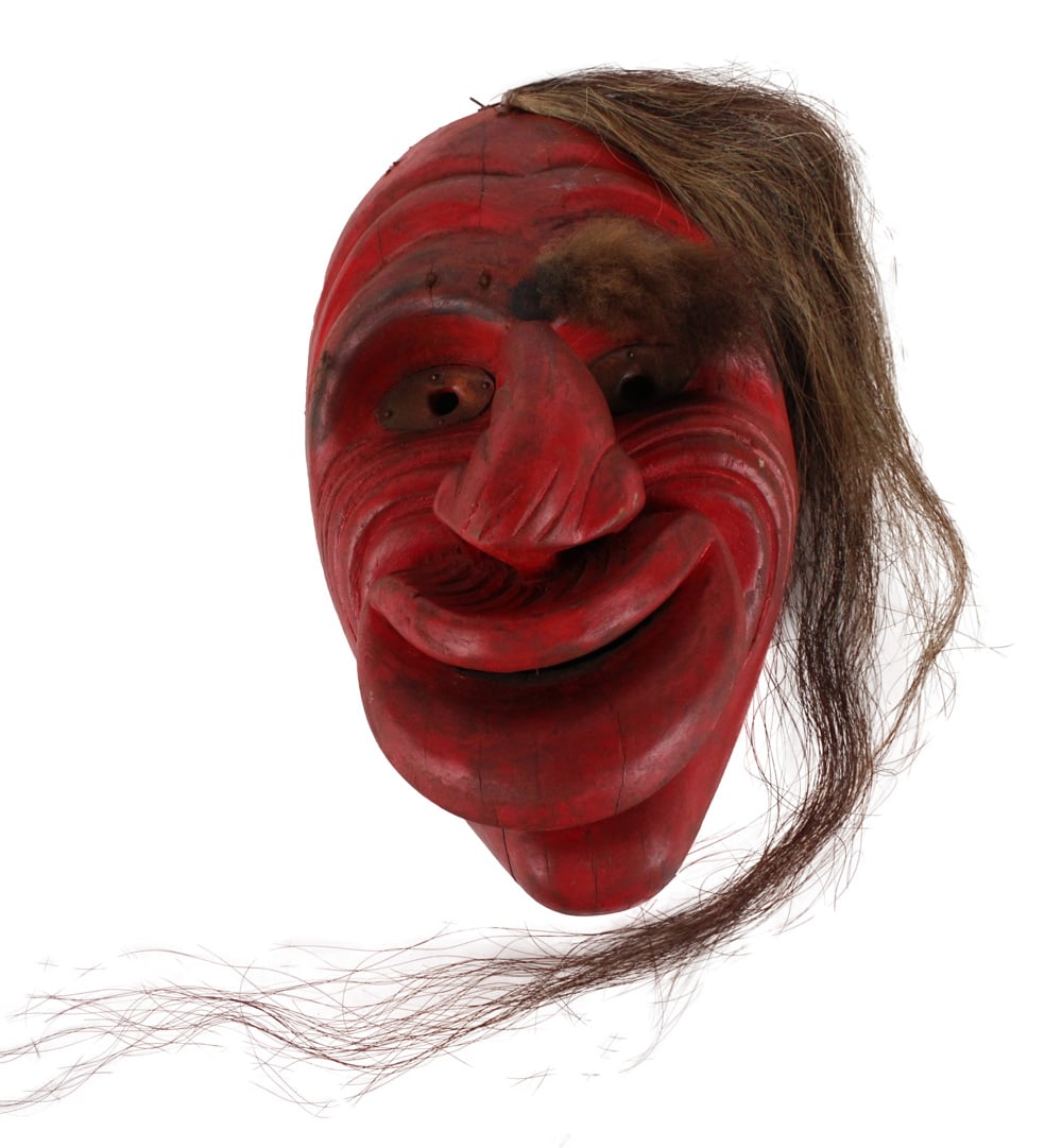 Iroquois False Face Smiley Mouth Mask (1 of 11)