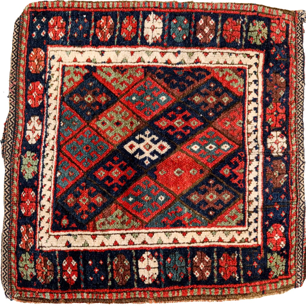 Persian Prayer Mat: 20th C. Some wear. 23"h x 24-1/4"w