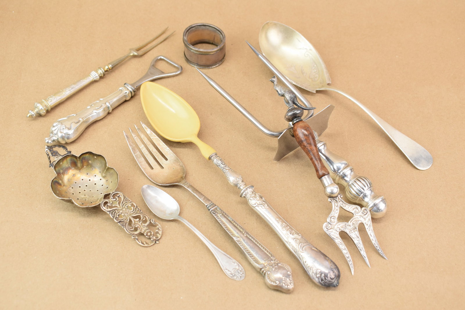 William Hair Haseler Sterling & Horn Napkin Ring (1 of 9)