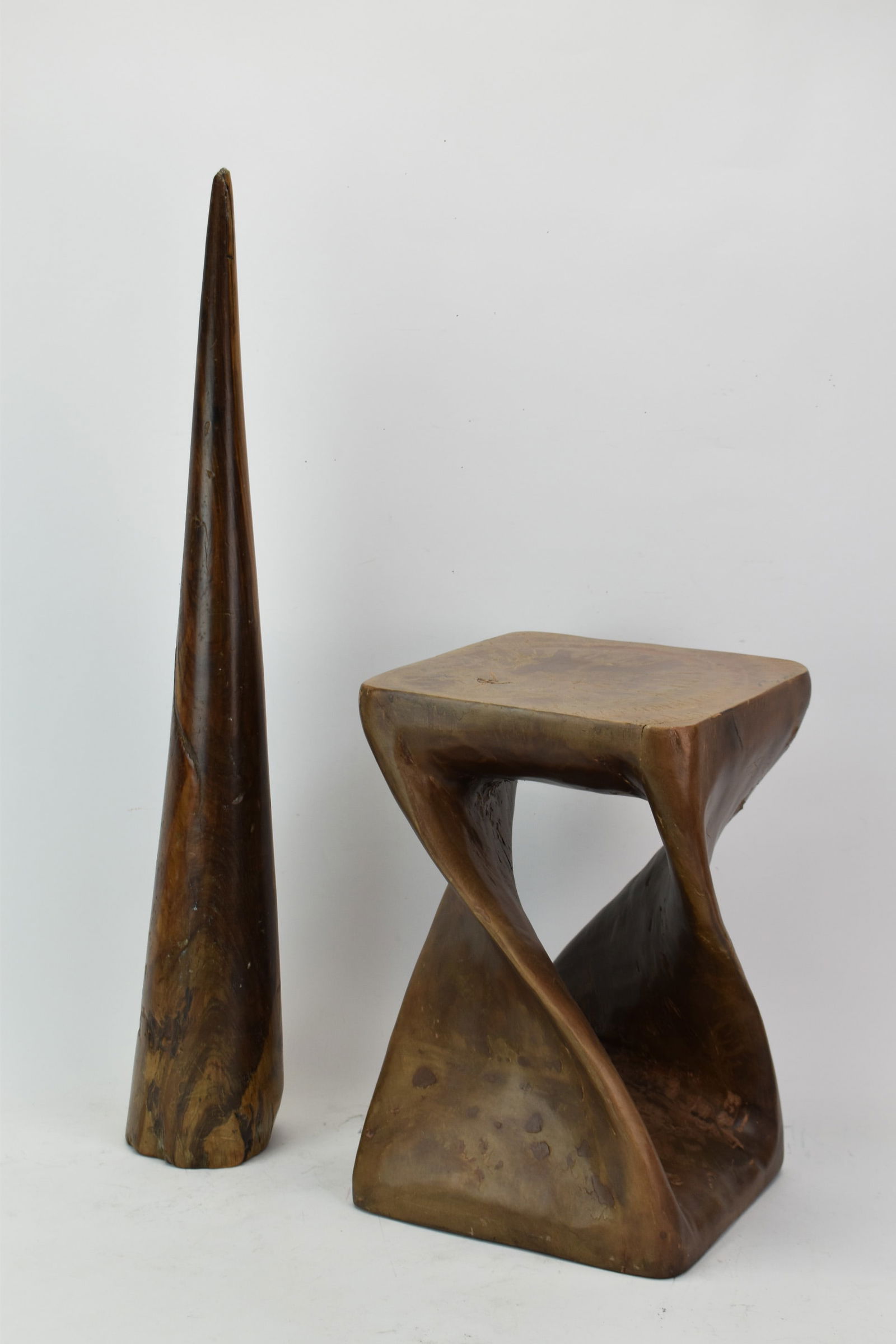 Two Vintage Wooden Art Sculptures (1 of 7)