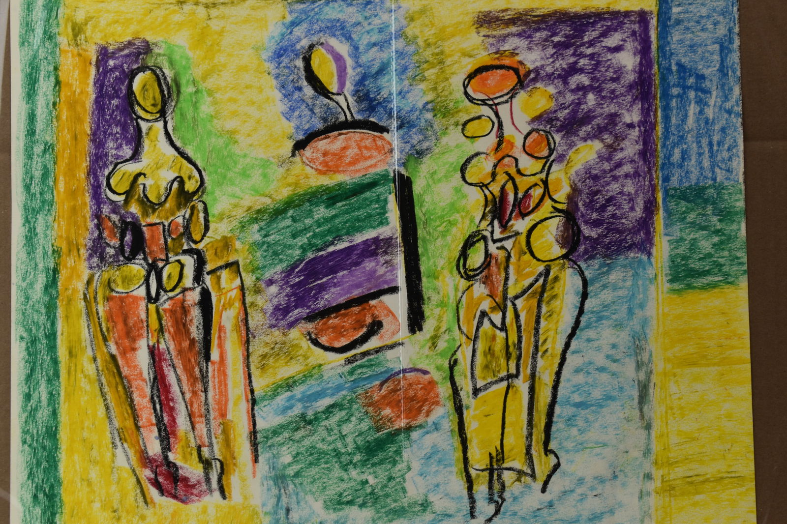 Lucia Wilcox Gouache on Paper of Female Nudes. (1 of 7)