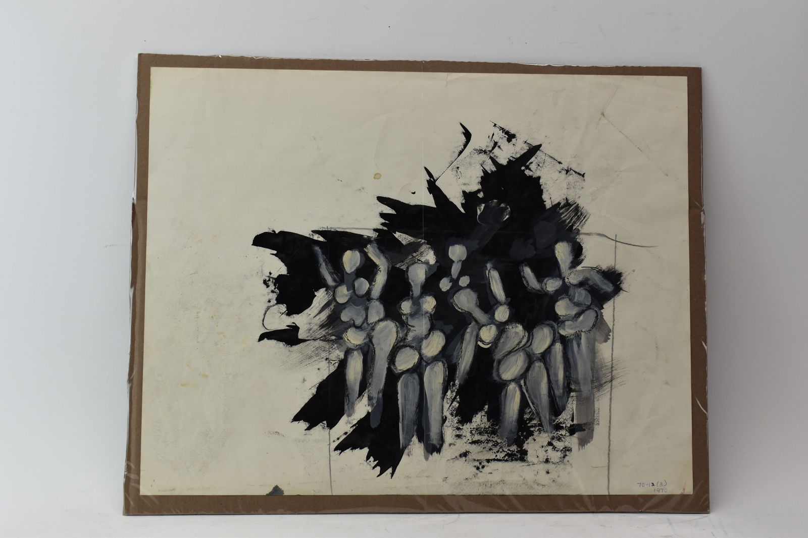 Lucia Wilcox Gouache on Paper Five Female Nudes (1 of 10)