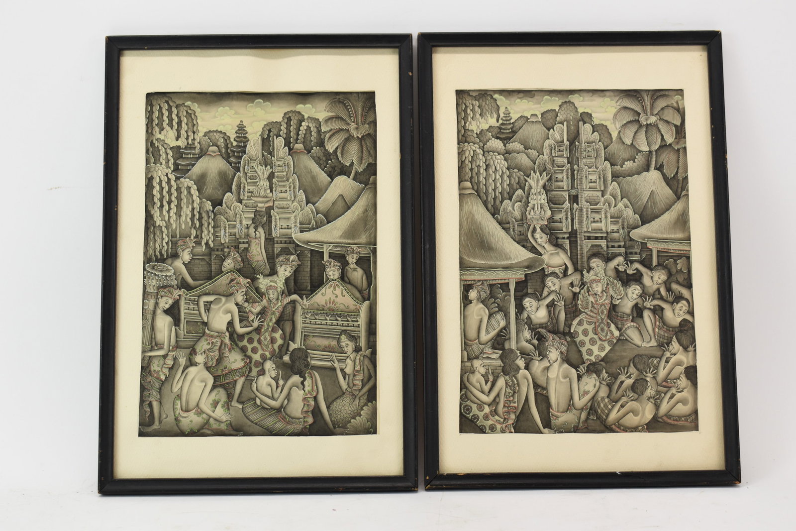 Two Indonesian Mixed Media Paintings (1 of 7)