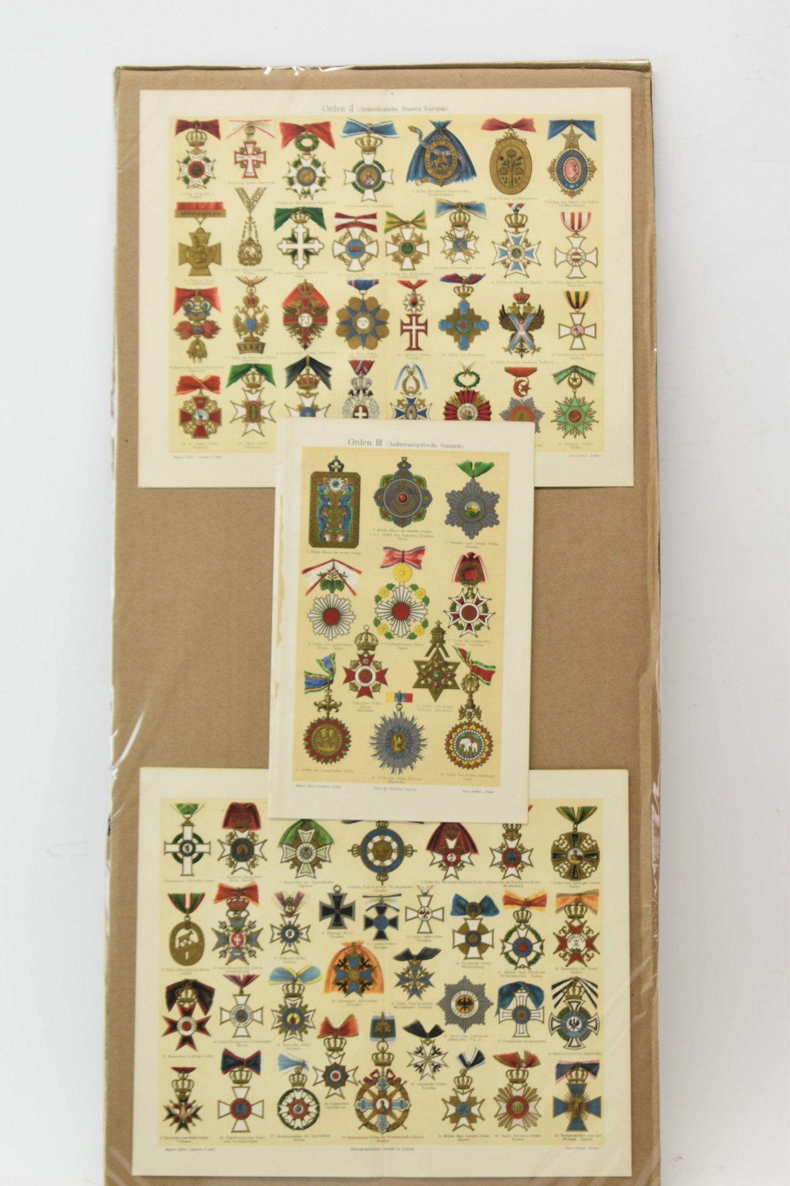 Three Lithographs International Military Medals (1 of 10)