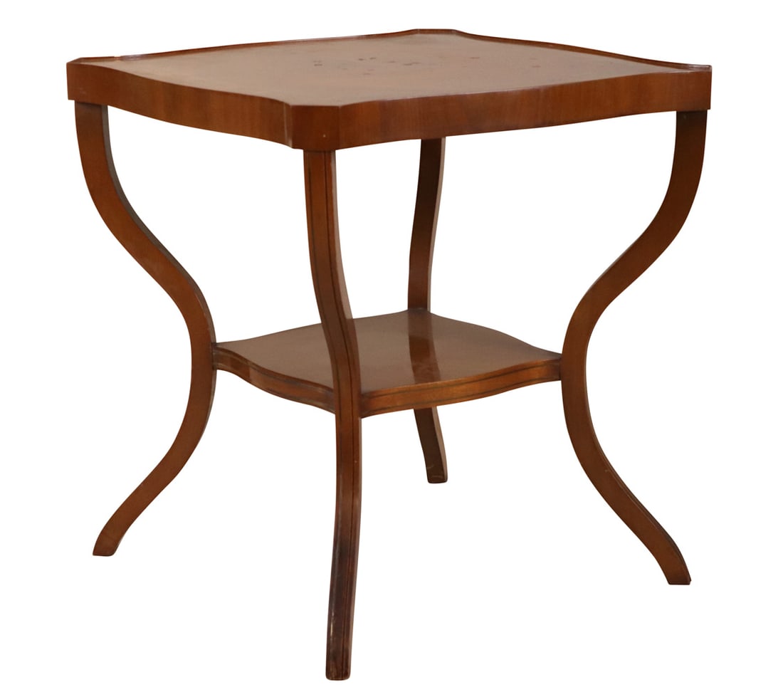 Regency Style Brass-Inlaid Mahogany Center Table (1 of 9)