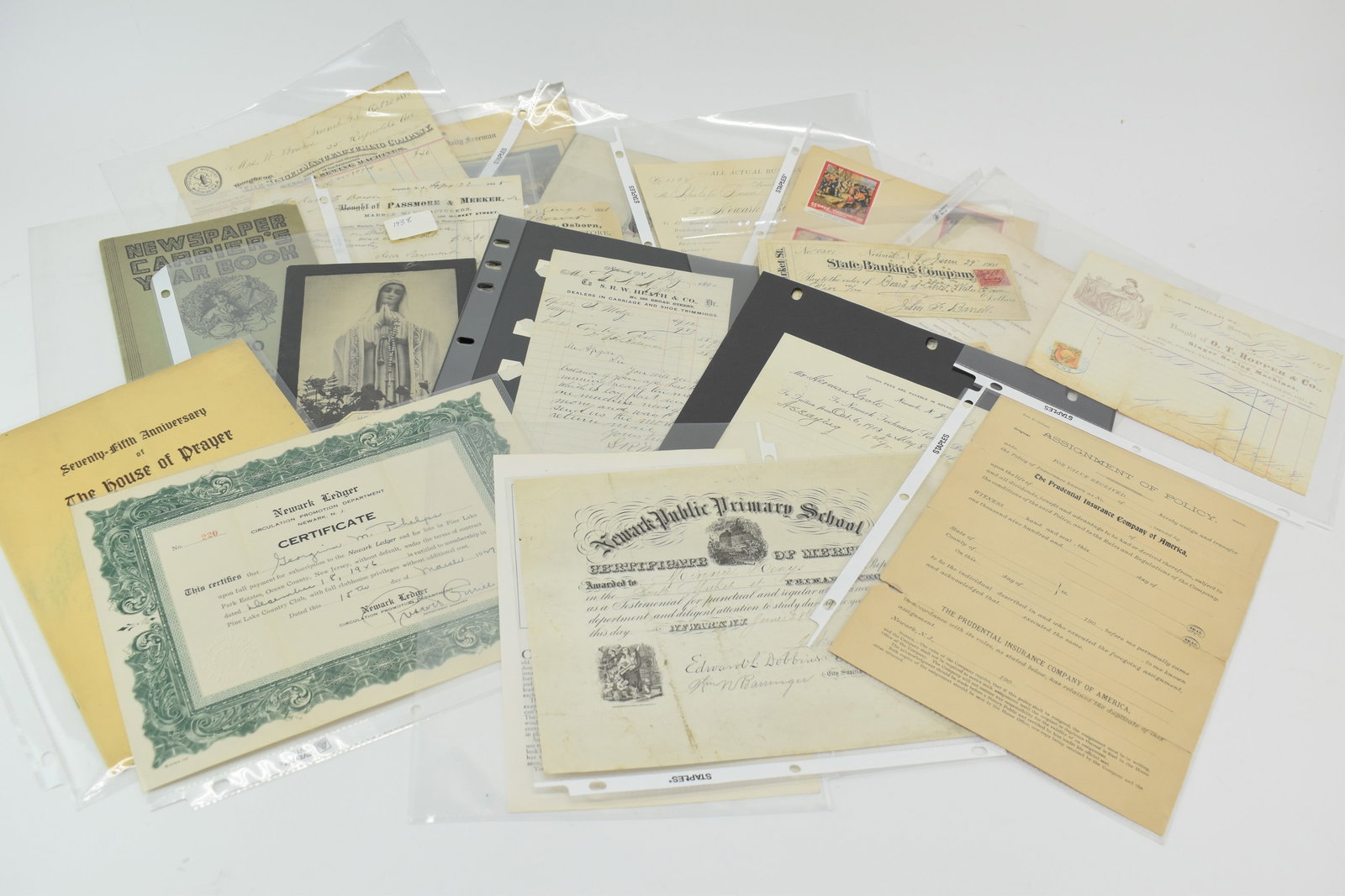 Antique Group of Assorted Newark Ephemera (1 of 13)