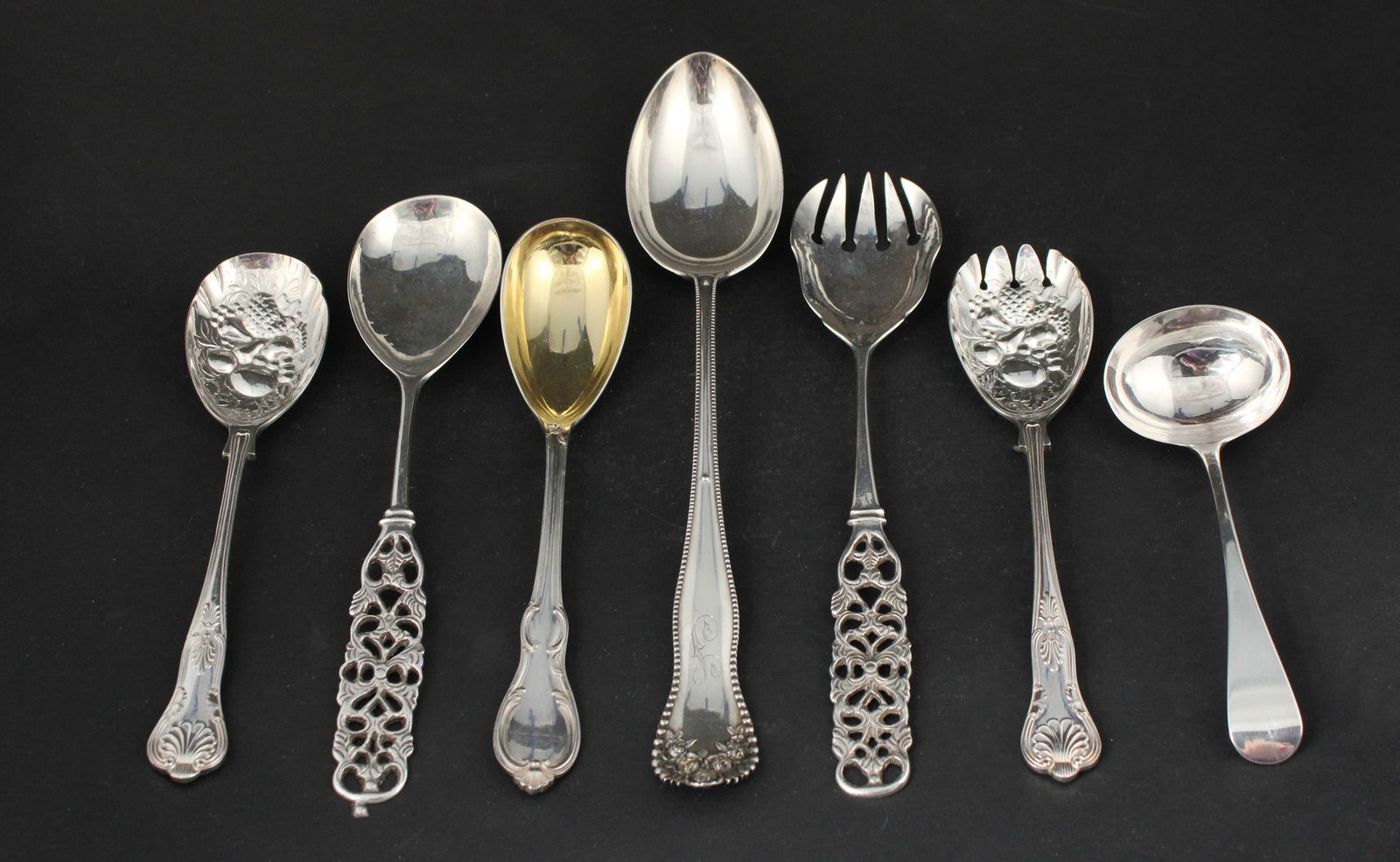 Four Small Sterling Silver Ladles (1 of 18)