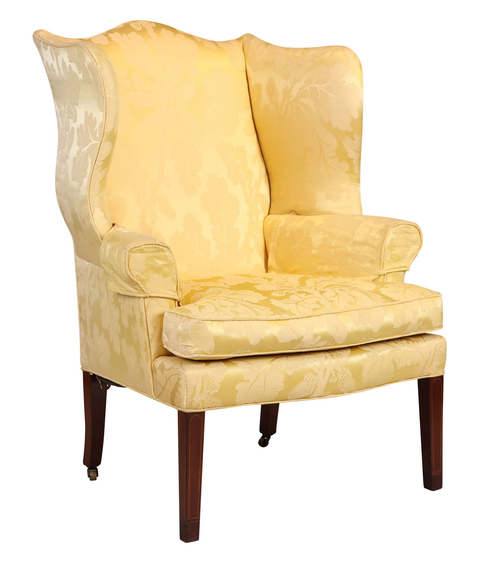 George III Mahogany Serpentine-Front Easy Chair (1 of 7)