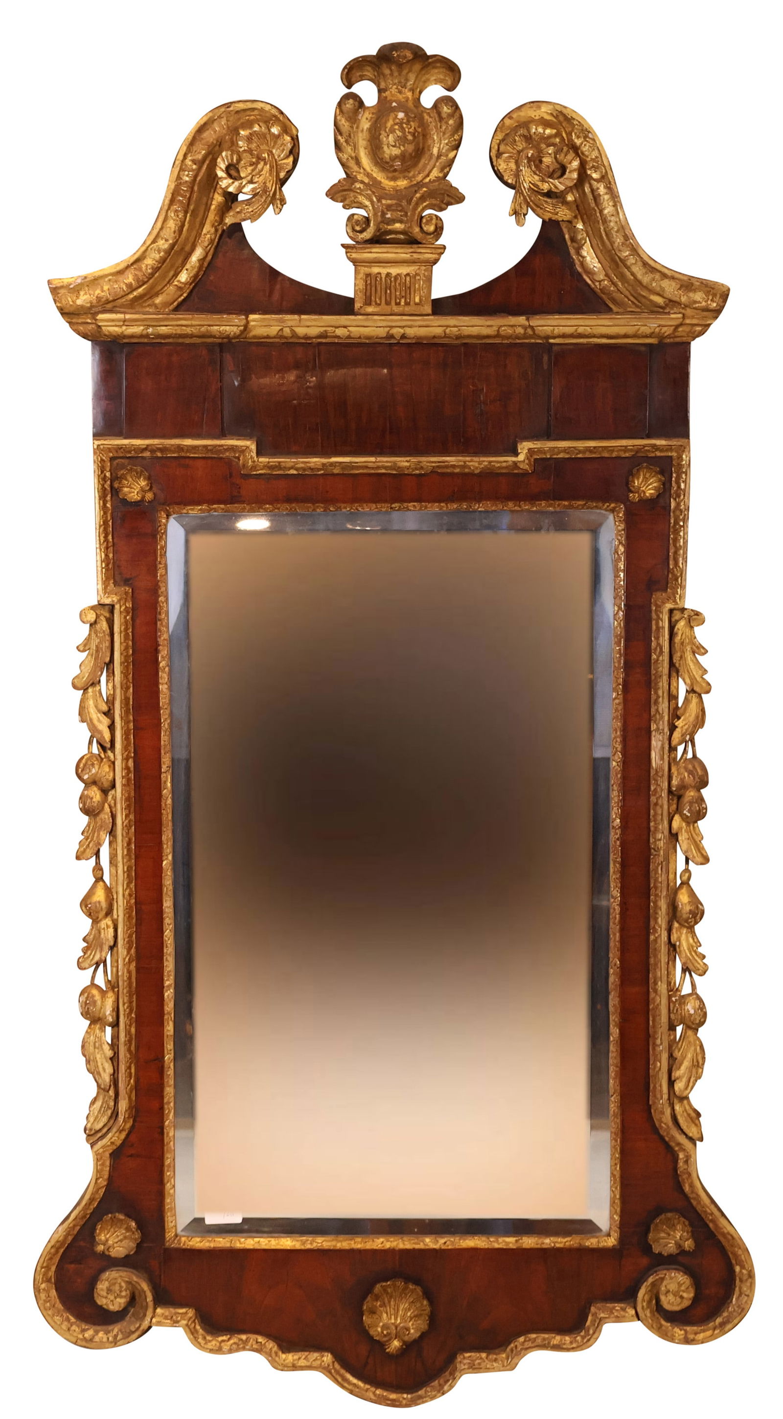 George II Parcel-Gilt Mahogany Mirror (1 of 11)