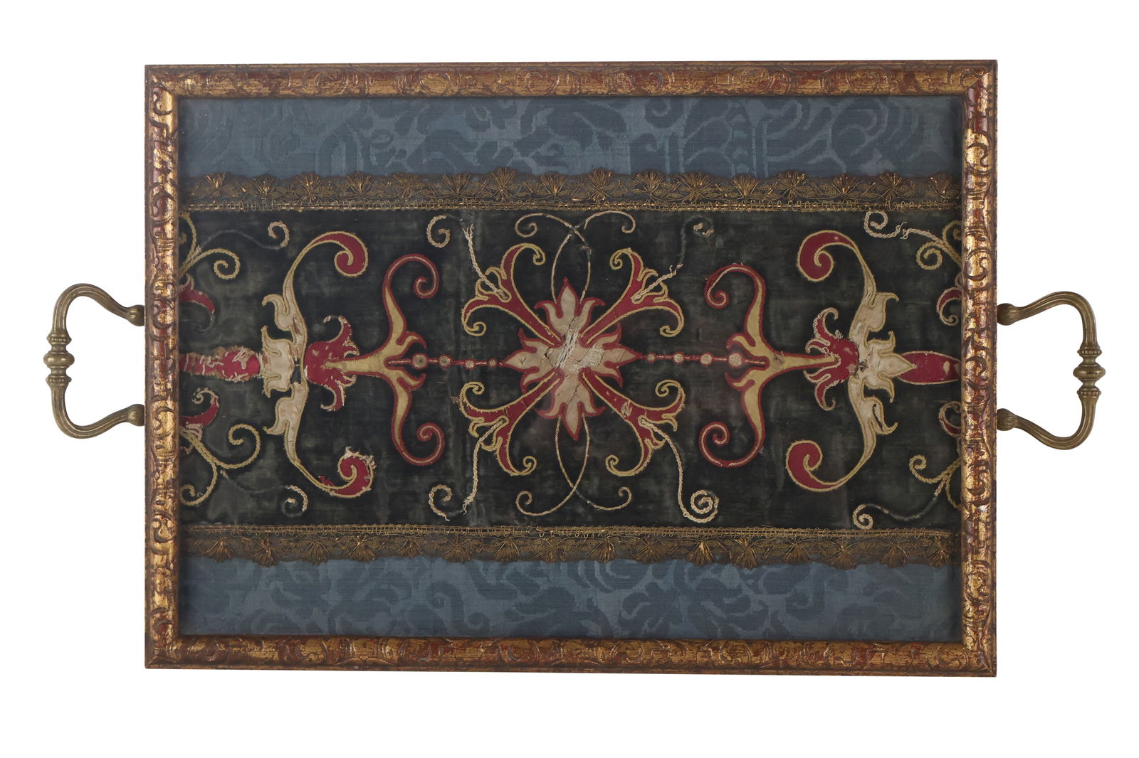 Needlework with Metal Treads, Frames in a Tray (1 of 9)