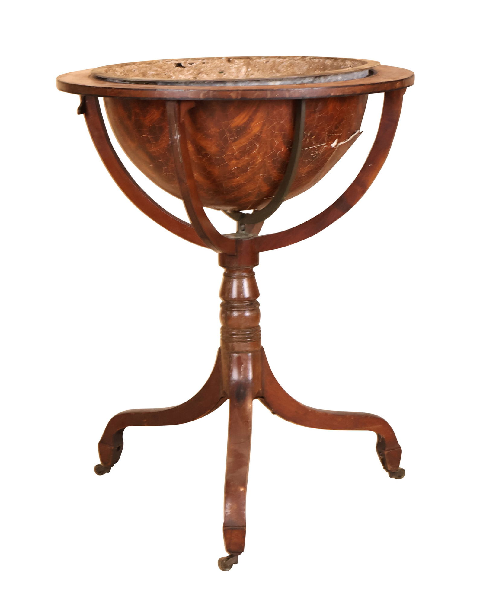 Victorian Style Mahogany Iron Lined Planter (1 of 10)