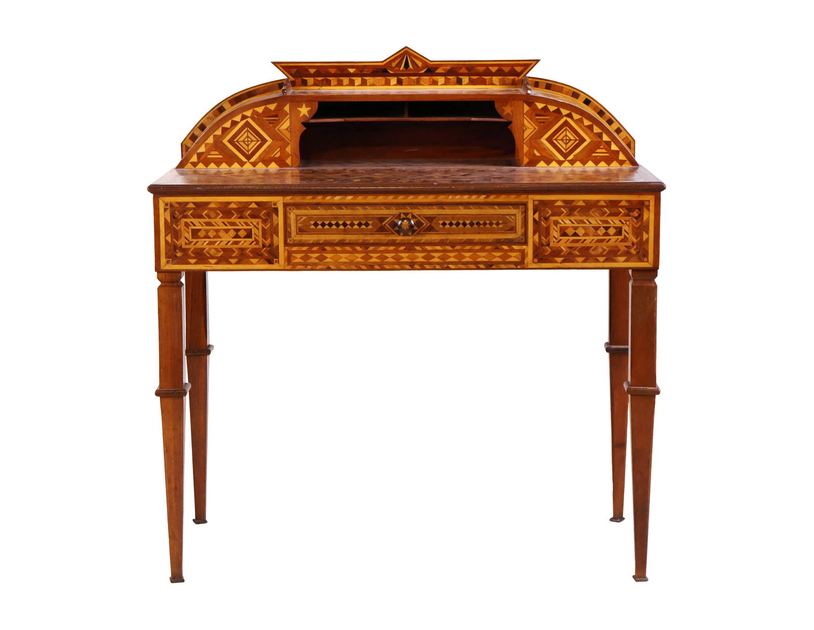 Art Deco Marquetry Inlaid Desk (1 of 10)