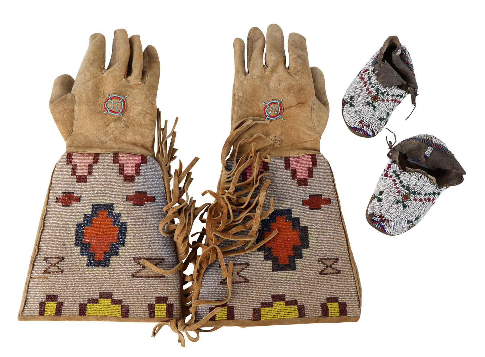 Native American Gloves and Child's Moccasins (1 of 9)
