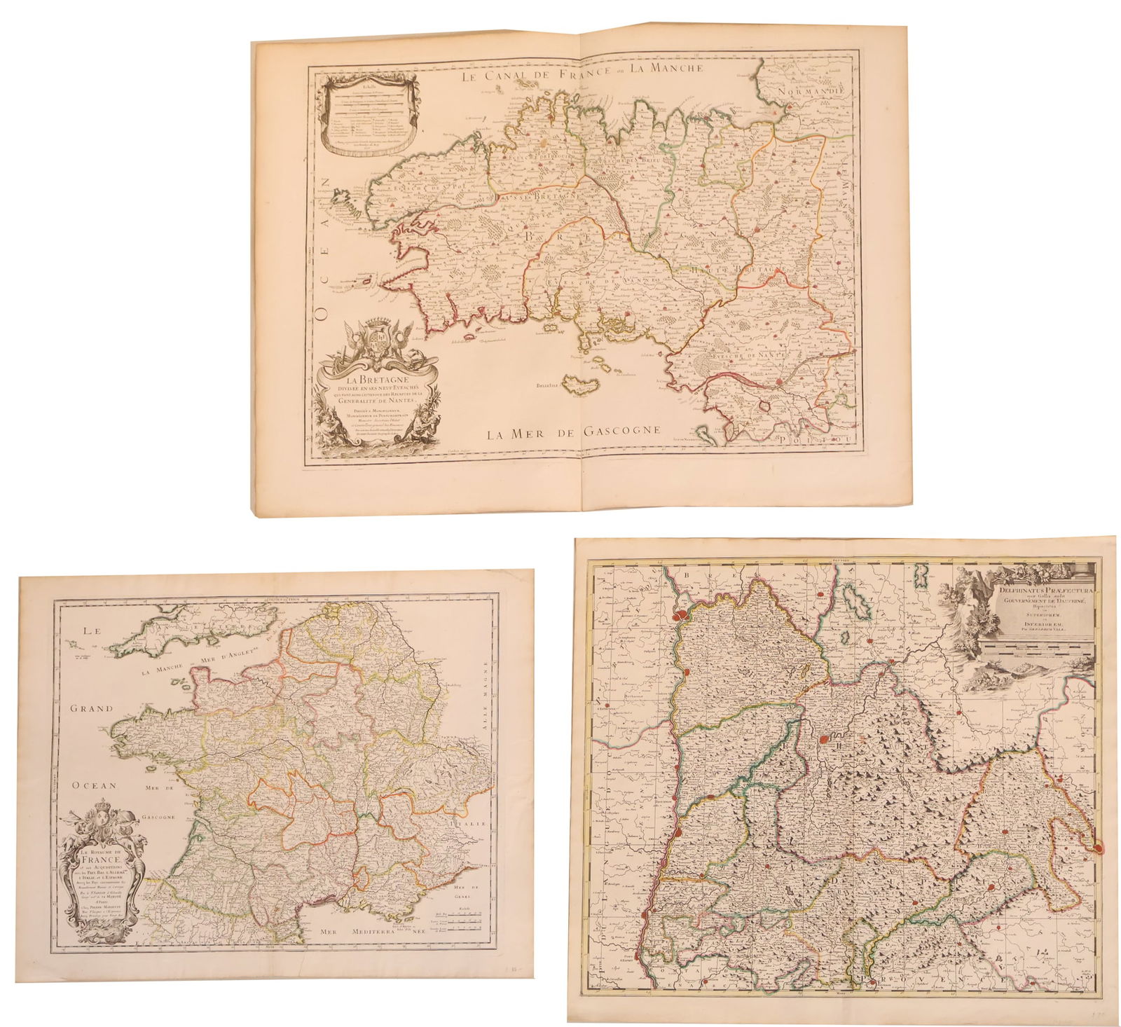 Two Unframed Maps by Nicholas Sanson (1 of 13)