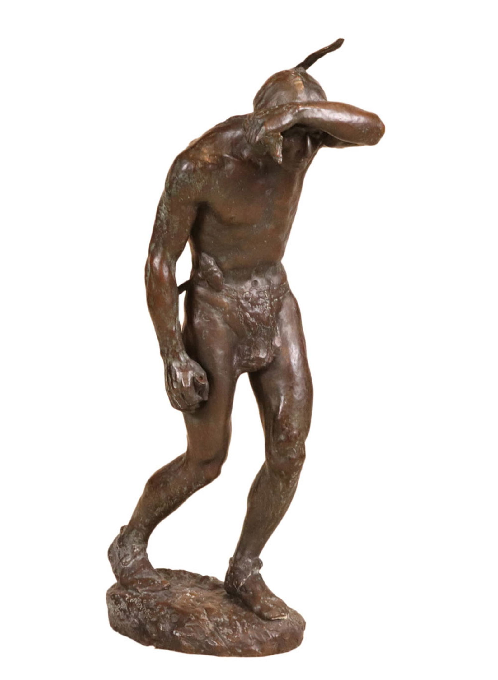 Edward Berge, Bronze, "On the Trail" (1 of 12)