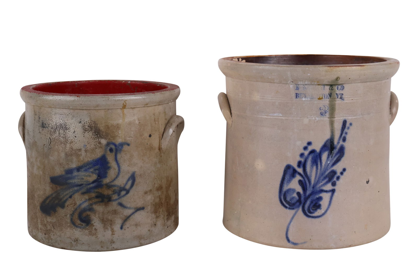 Two Cobalt-Decorated Stoneware Crocks (1 of 13)