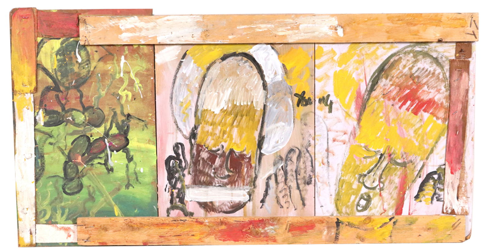 Purvis Young, Paint on Wood and Masonite, Untitled (1 of 11)