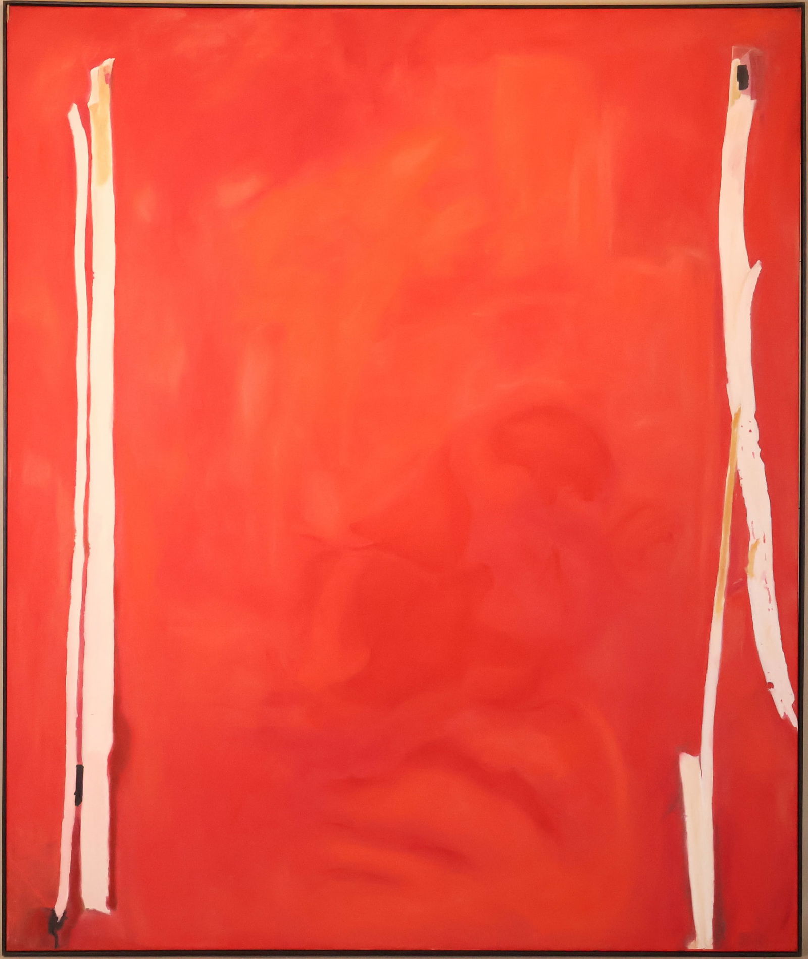 Modern Red Abstract, Oil on Canvas (1 of 9)