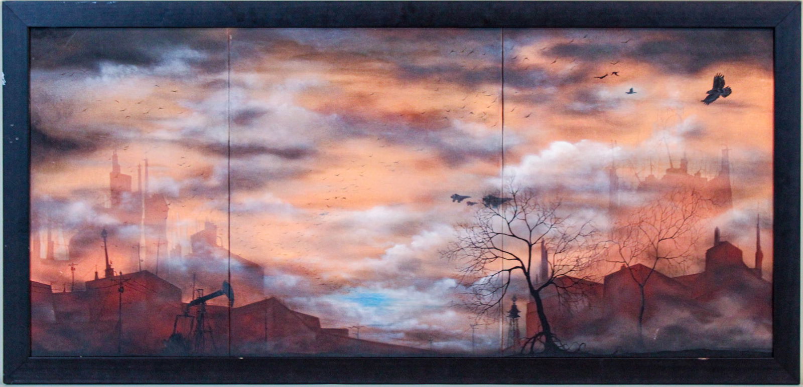 Brian Mashburn, (American, 20th C.) Migration, Oil on Canvas (1 of 10)