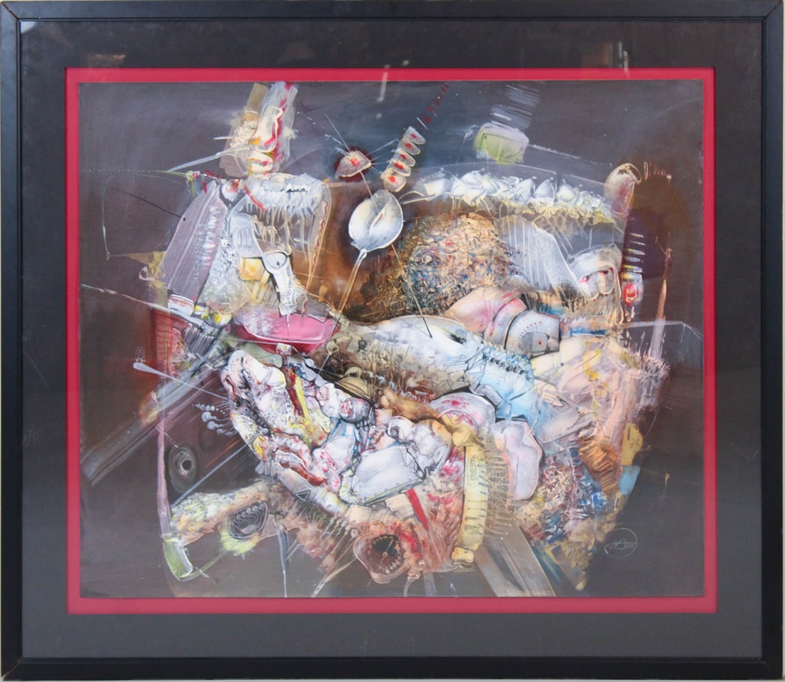 Antanas Adomaitis, (Lithuanian, b. 1954) Beautiful Day, Mixed Media (1 of 8)