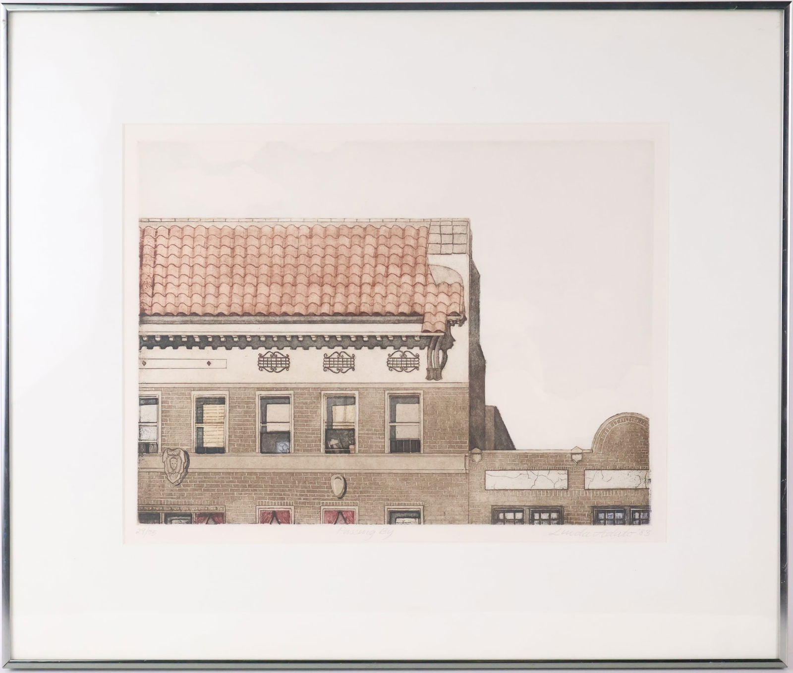 Linda Adato, (American, 1942-2021) Passing By, Etching (1 of 15)