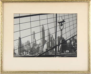 Walker Evans, (American, 1903-1975) New York City, Black and White Photograph: Unsigned. Sight size: 9-1/2"h x 13-1/2"wOverall: 16"h x 19-1/2"w