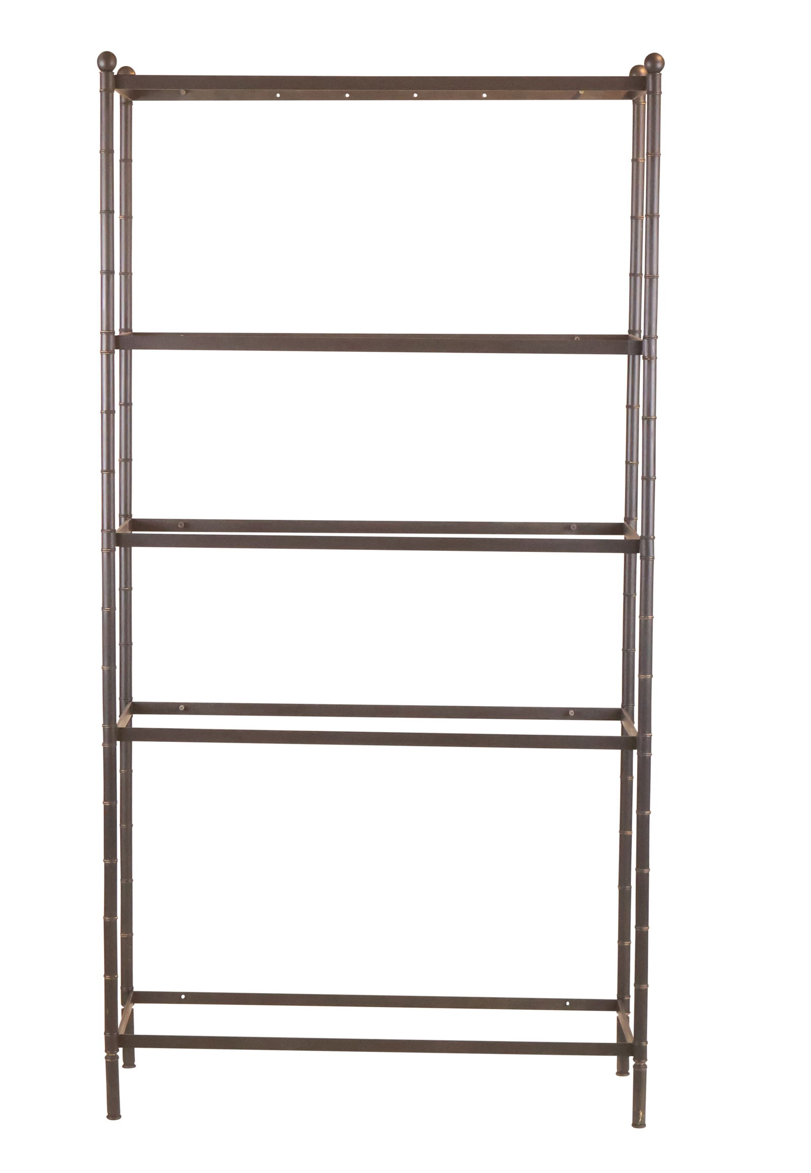 Modern Bronze Finish Metal Etagere (1 of 9)