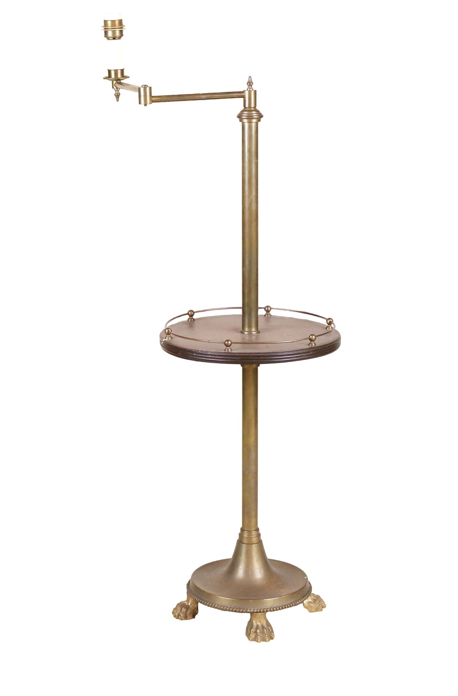 Besselink and Jones Brass and Wood Floor Lamp (1 of 10)