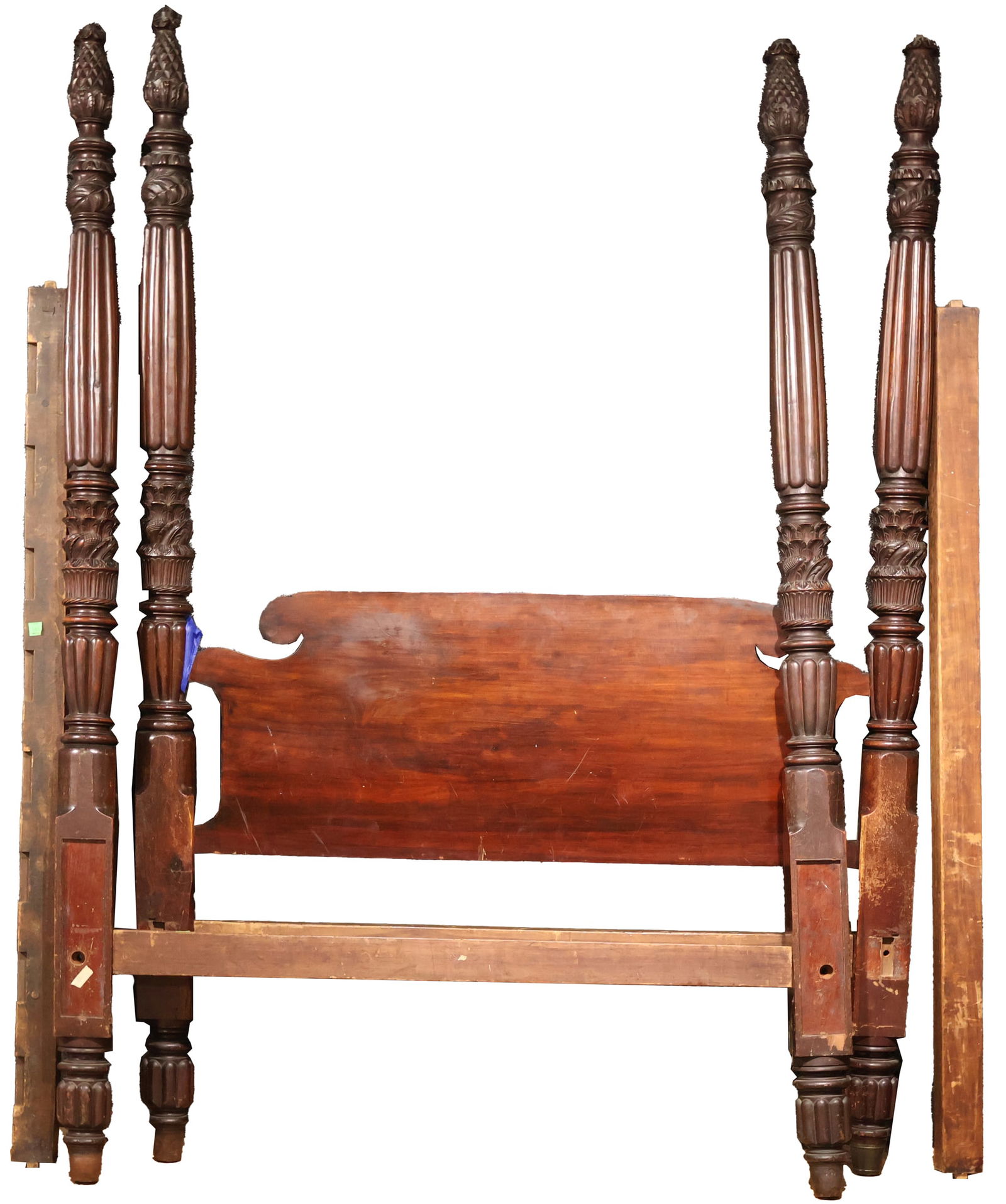 Classical Carved Mahogany Bedstead (1 of 9)