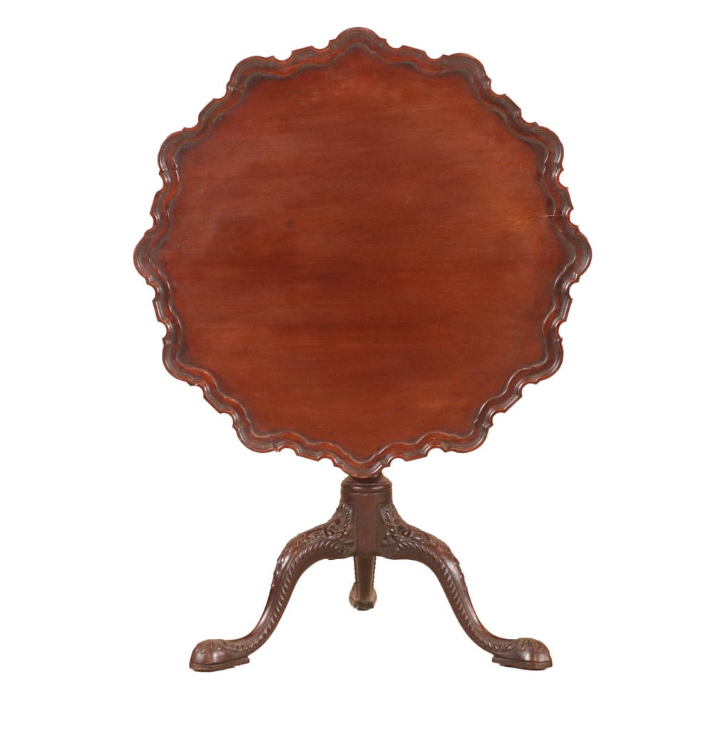 George III Style Mahogany Tilt-Top Tea Table (1 of 9)