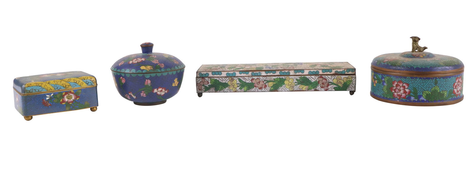Four Chinese Cloisonne Boxes (1 of 13)