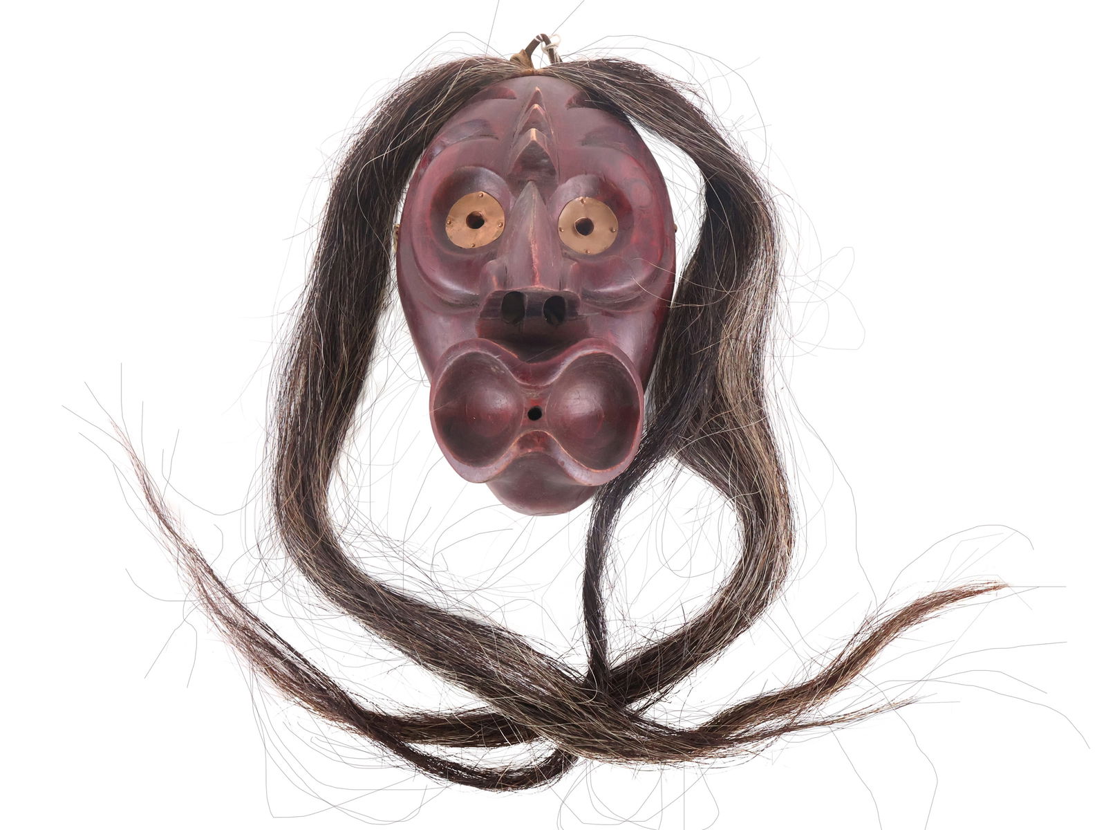 Iroquois False Face Bi-Funnelate/Spoon Mouth Mask (1 of 9)