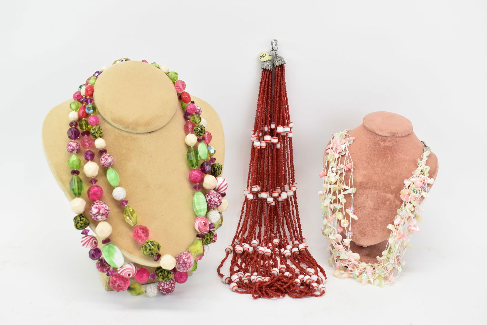 Vintage Hattie Carnegie Glass and Beaded Multi Color Necklace (1 of 13)