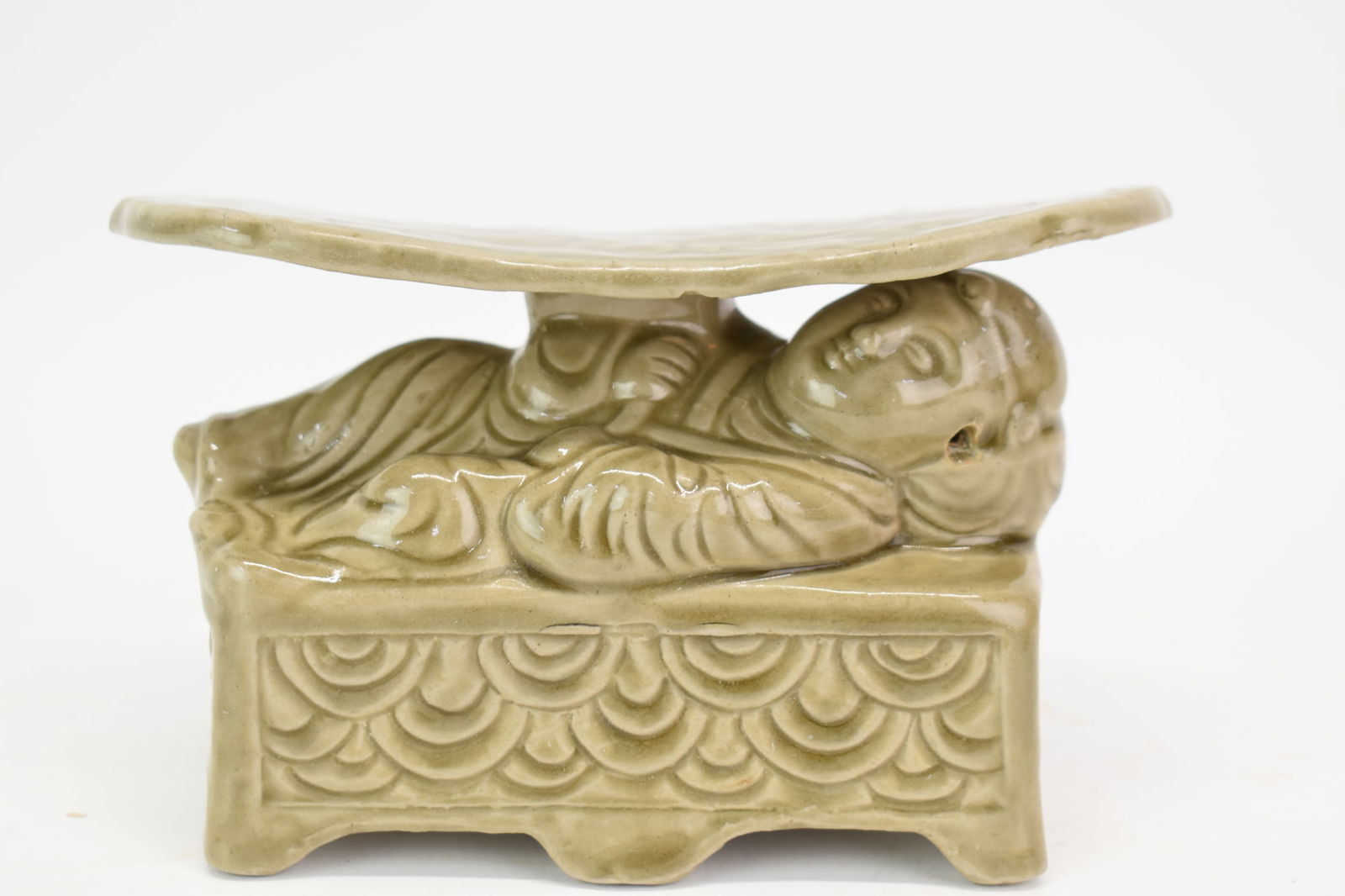 Asian Green Glazed Pillow Rest (1 of 7)