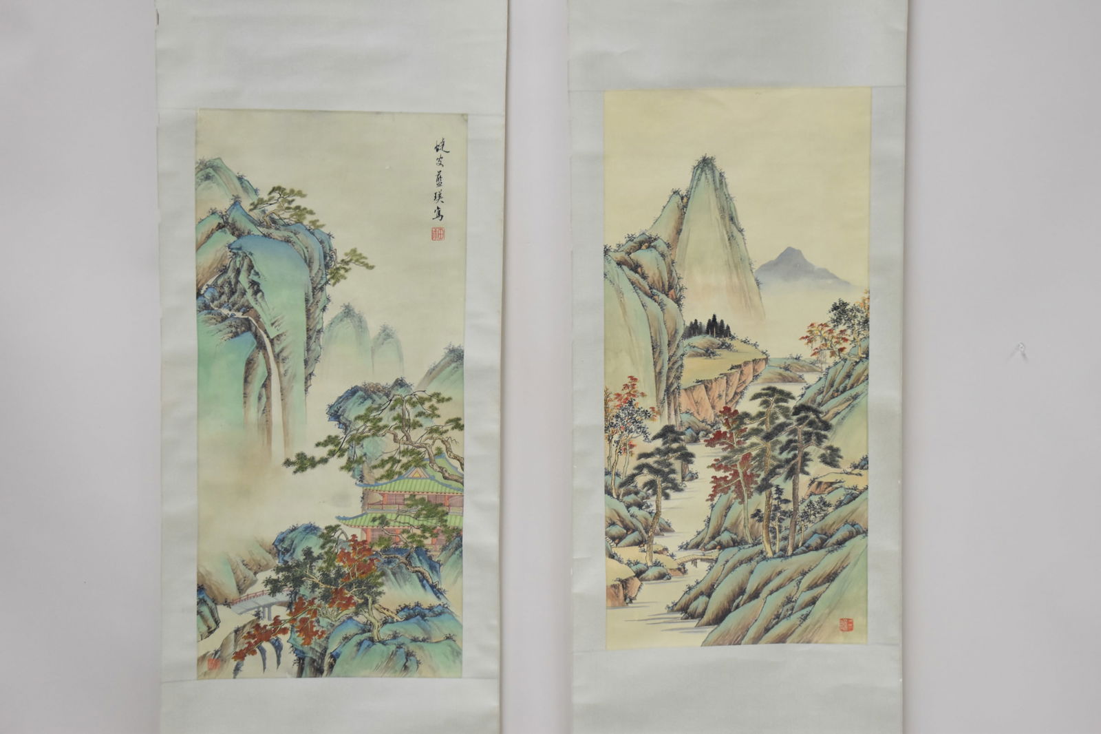 Two Vintage Asian Scrolls (1 of 9)