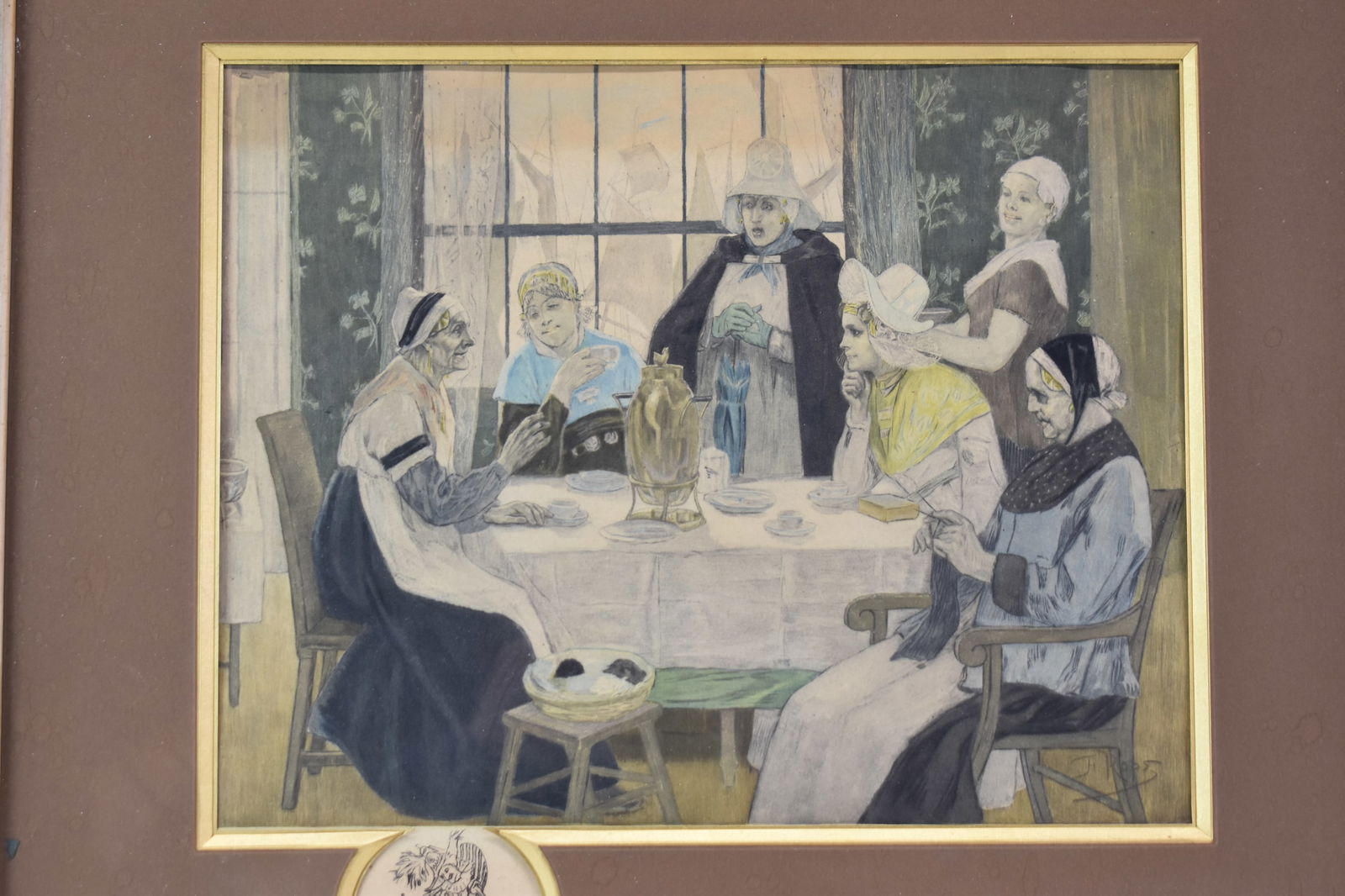 Albert Bertrand Colored Engraving After Felicien Rops Watercolor (1 of 15)