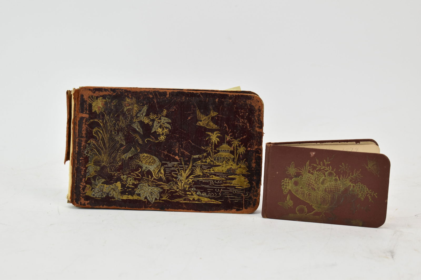 Two Victorian Ladies Leather Embossed Notebook (1 of 8)