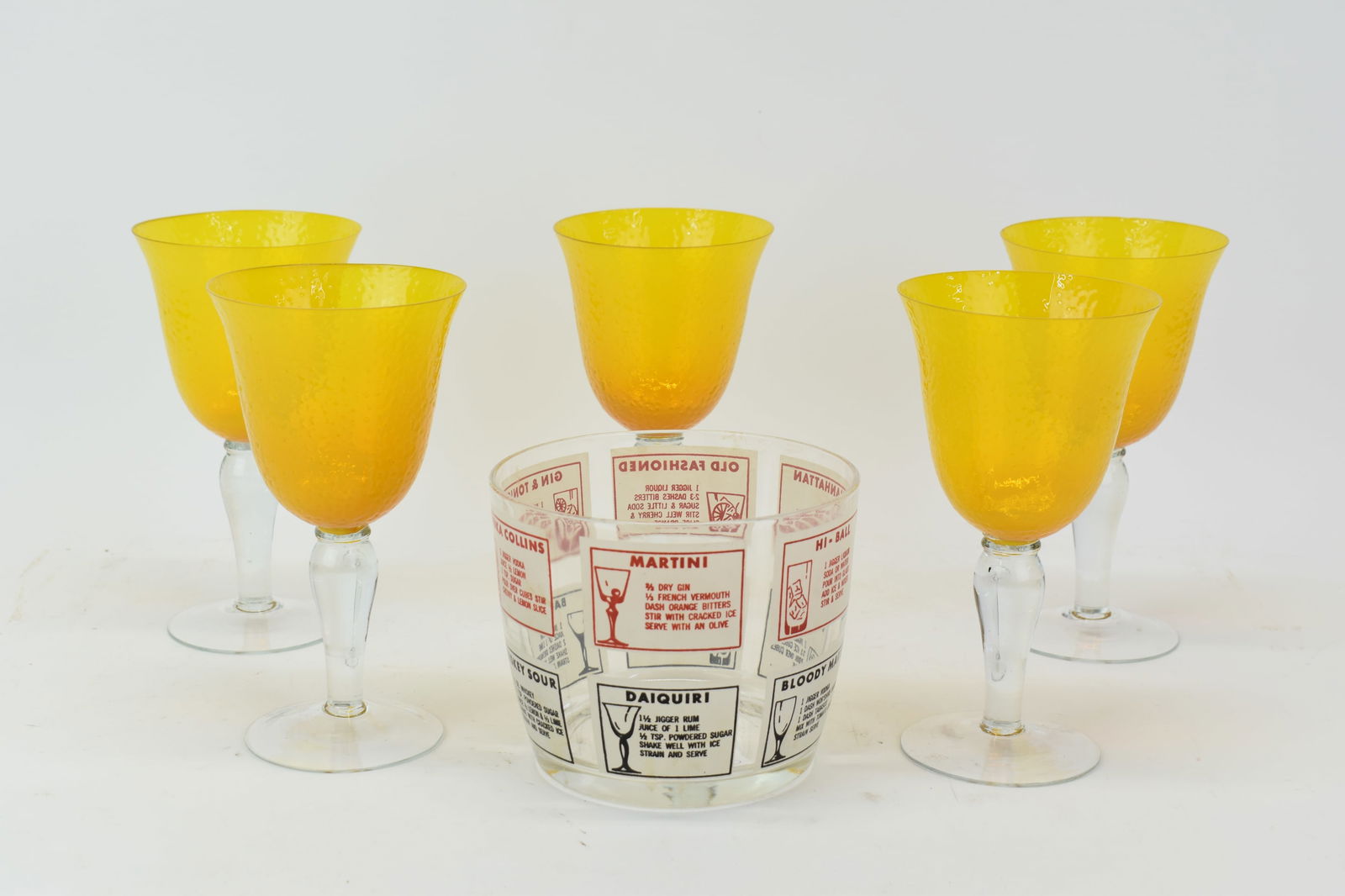 Vintage Hazel Atlas Glass Mixers Ice Bucket (1 of 8)