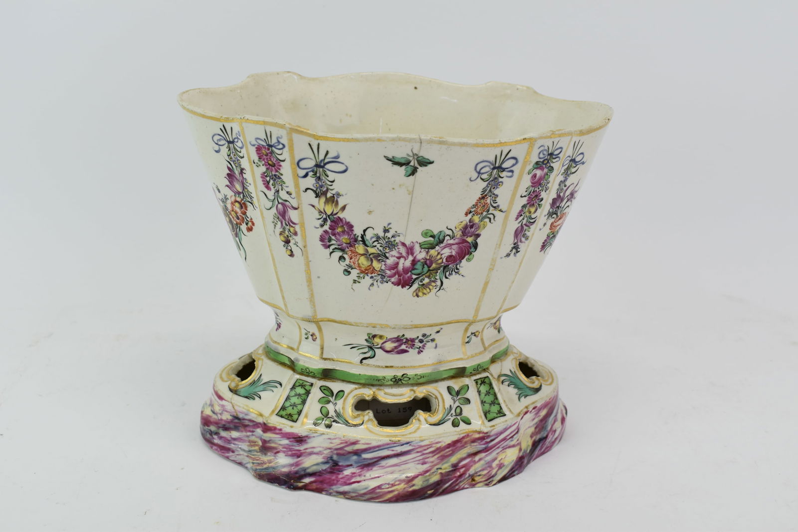 Sceaux Faience Fine Flower Vase and Stand (Vase Hollandois) (1 of 10)