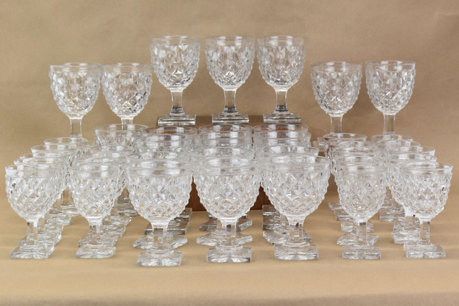 Set of Baccarat Pressed Glass Stemware (1 of 8)
