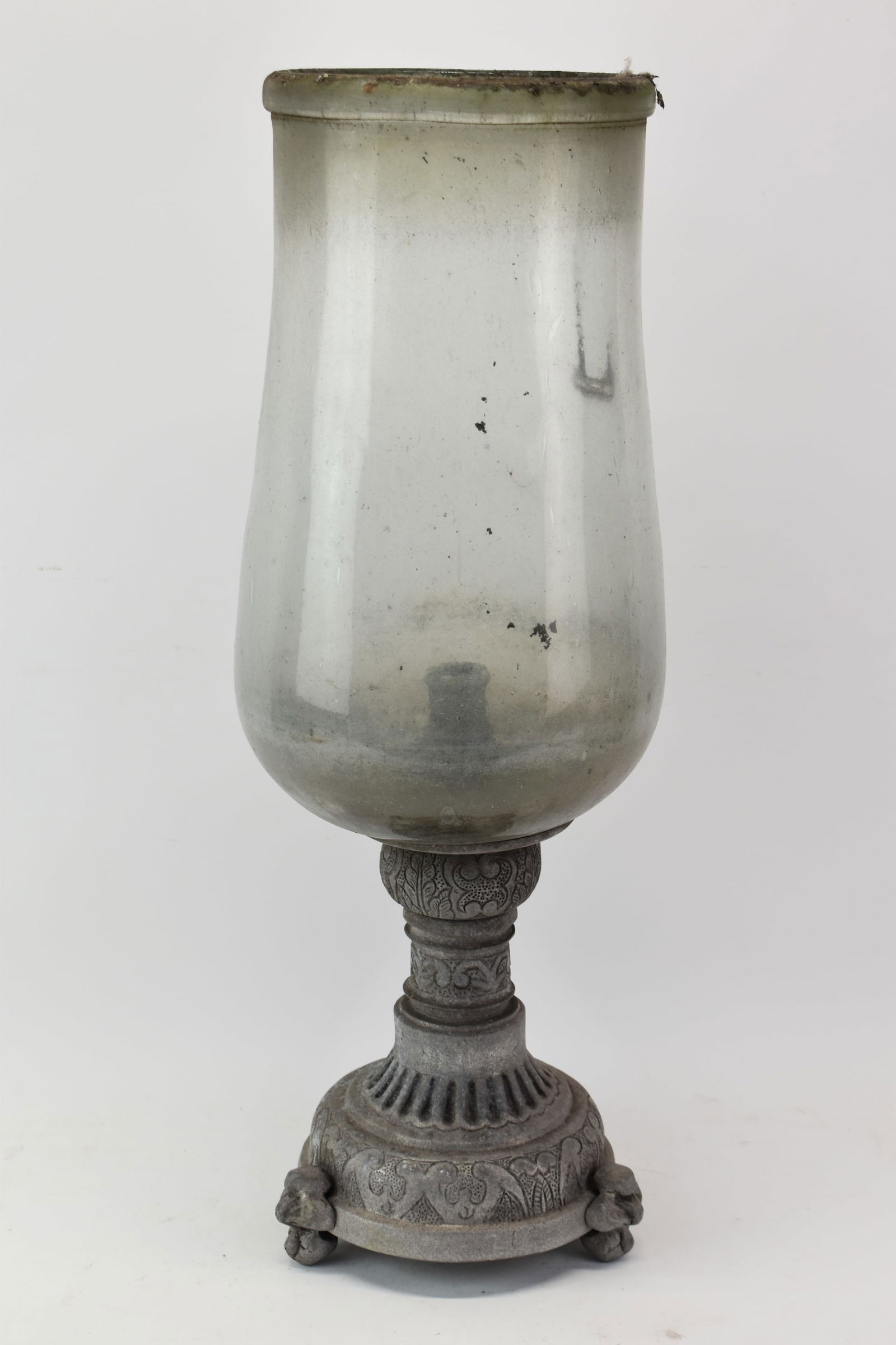 Vintage Outdoor Cast Aluminum and Glass Candle Light (1 of 6)