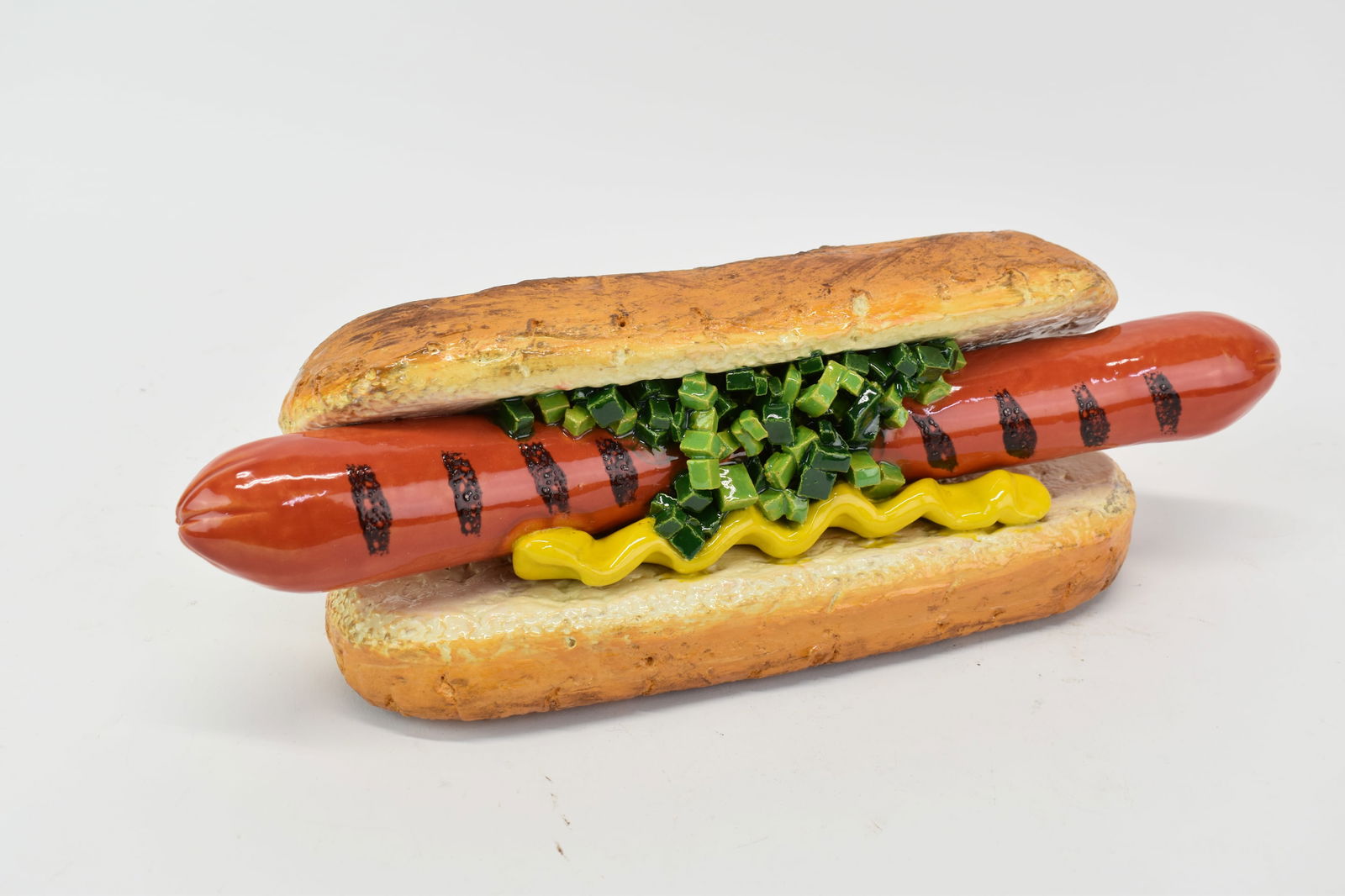 Vintage Betty Spindler Art Pottery Hot Dog (1 of 4)