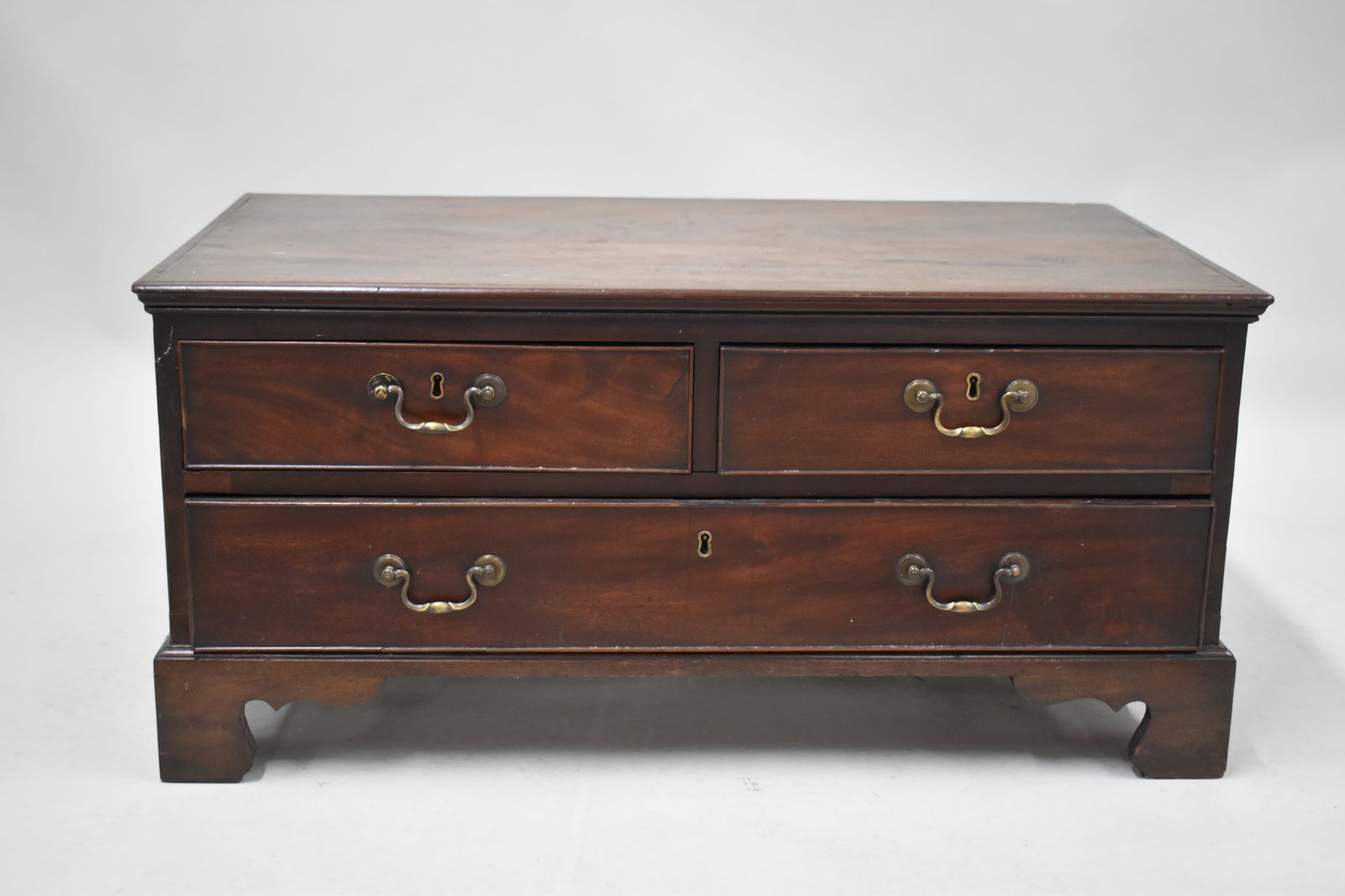 Antique Mahogany Low Chest of Drawers (1 of 12)