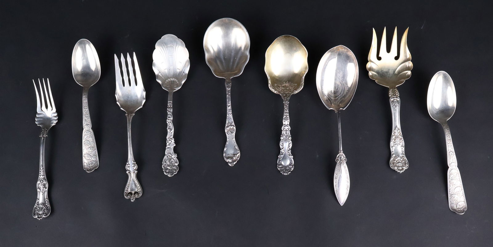 Tiffany Sterling Silver English King Pattern Serving Fork (1 of 12)