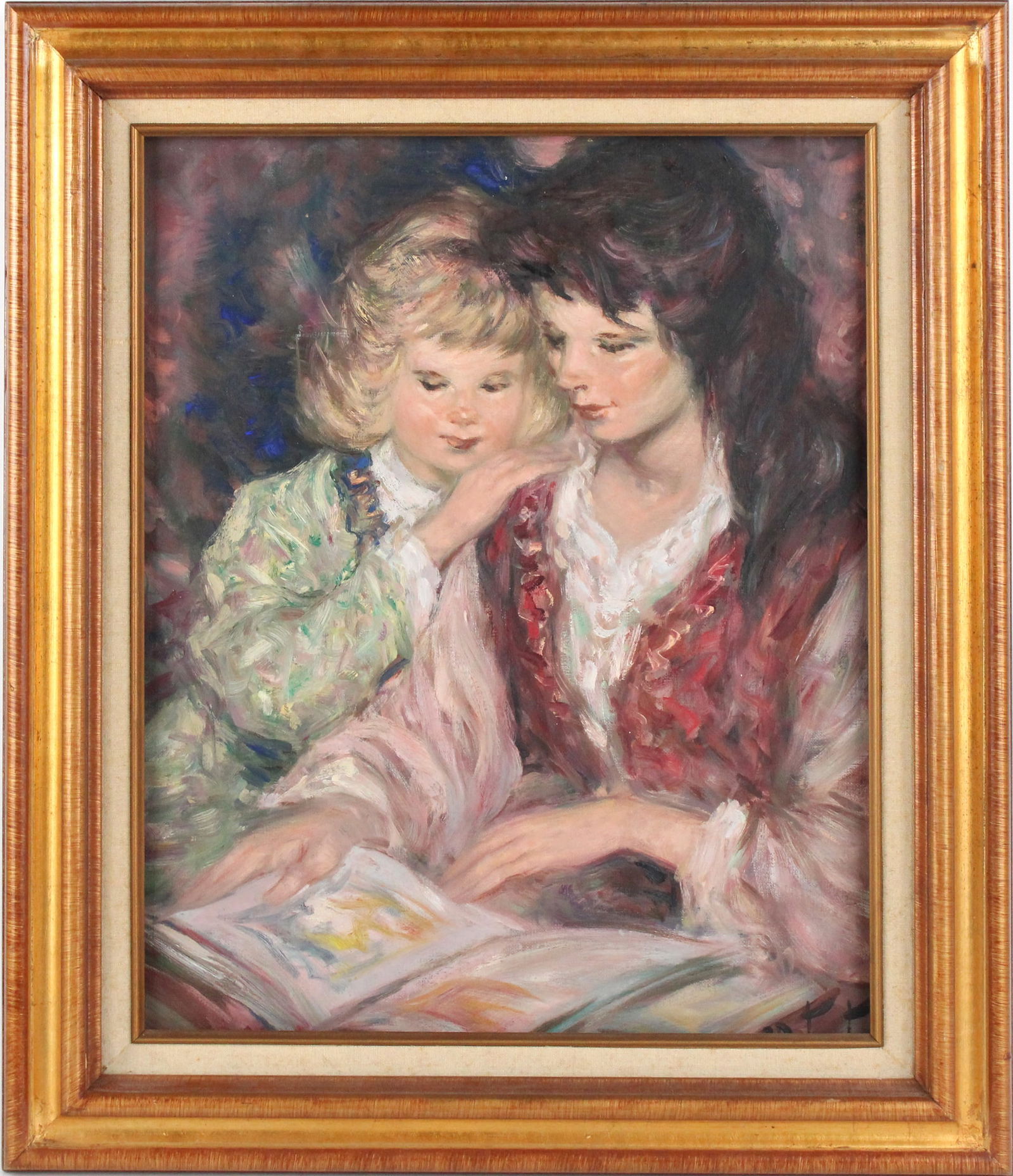 Pierre Eugène Duteurtre, French 1911-1989, La Lecture, Oil on Canvas (1 of 7)